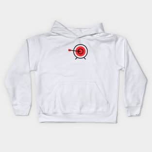 red black target archery design Kids Hoodie